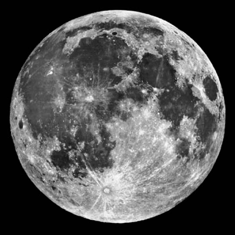 Image of a Full Moon. 